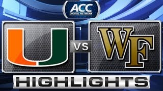 Miami vs Wake Forest Womens Basketball Highlights [upl. by Alaham]