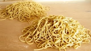 How to make Ramen noodles from scratch alkaline noodles recipe [upl. by Samalla]