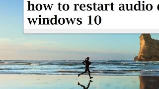 how to restart audio driver windows 10 11 [upl. by Amer]