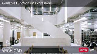 ARCHICAD 22  Available Functions in Expressions [upl. by Nylecsoj335]