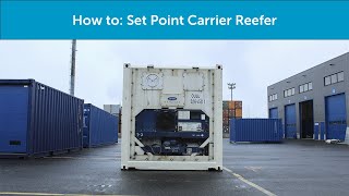 How to Change Temperature Carrier reefer container [upl. by Corbin869]