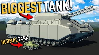 GIANT RATTE  THE BIGGEST TANK In Stormworks [upl. by Agler]