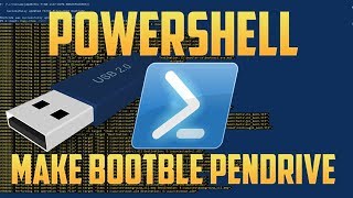 How To Make Bootable Windows 7 Pendrive Using PowerShell [upl. by Pinto]