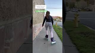 How to turn around rollerblading tutorial 🚦skating tips [upl. by Naivad]