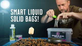 SMART LIQUID Solid PVA Bag How to tie a SIMPLE CARP RIG amp PVA bag for carp fishing Mainline Baits [upl. by Gilles]