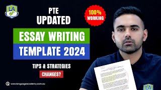 Working PTE Writing Essay Template  Tips Tricks and Strategies  Language Academy [upl. by Allesor223]