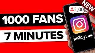 How To Get 1000 REAL Followers on Instagram in 7 Minutes actually works [upl. by Llenoil]