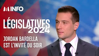 Législatives 2024  Jordan Bardella invité du 19h45 sur M6 [upl. by Trah]