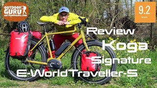 REVIEW KOGA SIGNATURE EWORLDTRAVELLERS TREKKINGBIKE [upl. by Horvitz33]