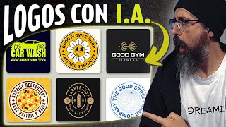 Las 5 MEJORES paginas de IA PARA CREAR LOGOS  100 GRATIS  Tutorial de crear imágenes con IA [upl. by Elades126]