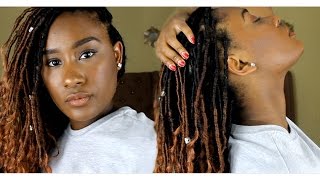 How to Ombre Goddess Locs  MikeyaOnly [upl. by Aridnere]