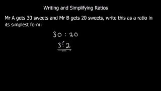 Writing and Simplifying Ratios [upl. by Flan]