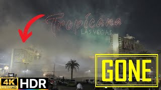 FRONT ROW Tropicana Implosion SHOCKS Vegas – Must See 4K HDR Footage [upl. by Ashton776]