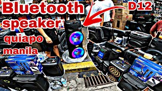 BLUETOOTH SPEAKER SA EVANGELISTA ST QUIAPO MANILA motovlogph [upl. by Kirsch]