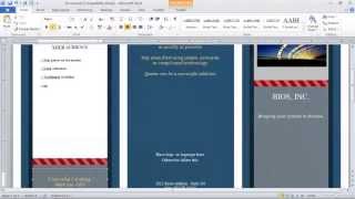 How to Make a Brochure in Microsoft Word [upl. by Jeavons]