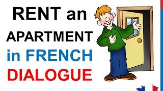 French Lesson 61  Rent an apartment or a house  Formal Dialogue Conversation  English subtitles [upl. by Lavro]