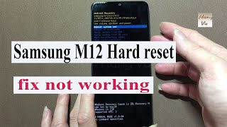 Samsung Galaxy M12 Hard reset fix not working when forgot pin code  gsm hung vu [upl. by Noicpecnoc]