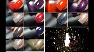 LOVE OPI XOXO  Holiday 2017 OPI Collection Swatches pt2 [upl. by Desimone]