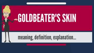 What is GOLDBEATERS SKIN What does GOLDBEATERS SKIN mean GOLDBEATERS SKIN meaning amp explana [upl. by Raven]