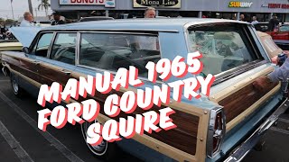 Manual 1965 Ford Country Squire Wood Panel Dream Wagon [upl. by Noimad759]