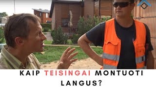 Kaip teisingai MONTUOTI LANGUS [upl. by Yv]