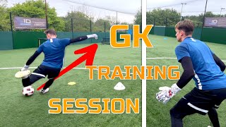 GOALKEEPER DISTRIBUTION TRAINING SESSION  Playing Out From The Back [upl. by Modestine]