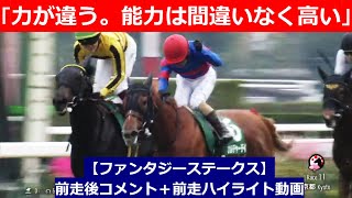 推奨馬⑤頭！【ファンタジーステークス 2024】前走後騎手コメント＋過去レースハイライト [upl. by Anekam]