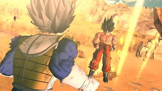 What if GOKU turned SUPER SAIYAN against Vegeta SAIYAN SAGA English Dub [upl. by Ahsilrak]