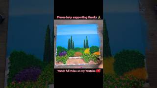 Sunny Day Painting shorts painting satisfying video viral [upl. by Nahsyar]