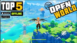 TOP 5 BEST OPEN WORLD  OFFLINE  GAMES FOR ANDROID  OPEN WORLD GAMES FOR ANDROIDIOS  PART 1 [upl. by Ainoet]