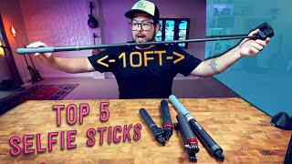 Top 5 Selfie Sticks for GOPRO or any Action Cameras 👏 [upl. by Oad]