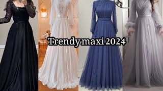 Latest maxi design 2024 trendy maxi design 2024 trends and fashion dress please subscribe [upl. by Essilevi971]