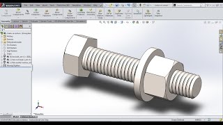 Civata Somun Montajı Solidworks Nut Screw [upl. by Tonl]