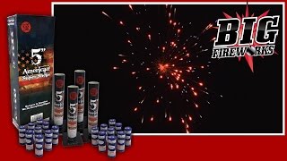 Big Fireworks  5quot American Super Shells 60 Gram Canister Shells [upl. by Arrad899]