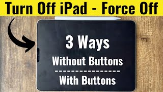 How to Turn Off iPad Pro in 3 Ways Very Easy [upl. by Odrahcir363]