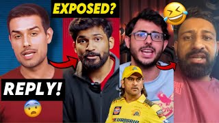 Dhruv Rathee REPLY to Abhi and Niyu’s Video😨 CarryMinati’s Reaction on Name Rajat😂 MS Dhoni [upl. by Yerahcaz]