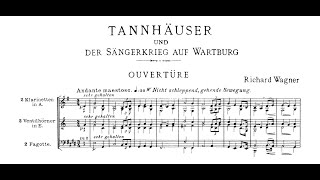 Richard Wagner  Tannhäuser Overture  Score [upl. by Philemol]