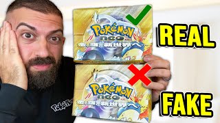 Confronting The Fake 10000 Pokemon Cards  Real Vs Fake [upl. by Kartis]