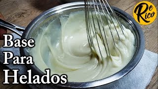 crema base para helados super fácil y muy rica  base para helados cremosos [upl. by Yrrek189]