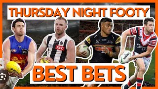 AFL amp NRL Best Bets  Brisbane vs Collingwood  Roosters vs Panthers [upl. by Everson376]