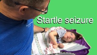 Startle Seizure in Child with Cerebral Palsy [upl. by Nauj757]