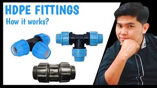 How to connect PE COUPLER fittings  Basic plumbing [upl. by Genesia]