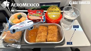 Aeromexico 737 MAX ECONOMY CLASS  Mexico City to Chicago [upl. by Papageno]