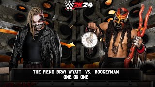 WWE 2K24  The Fiend Bray Wyatt vs Boogeyman  Raw [upl. by Lananna717]