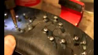 DIY winter studded bike tires [upl. by Nahtnhoj]