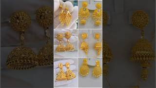 luxury Gold Earrings design goldearrings shortvideo shorts vlog trending fashion viral [upl. by Tisha395]