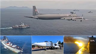 China e Rússia enviam mais de 400 navios de guerra e 120 aeronaves em poderoso exercício militar [upl. by Iamhaj]