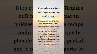 Cesse de te mettre tant de pression sur tes épaules catholique foi dieu shorts france jésus [upl. by Bud]