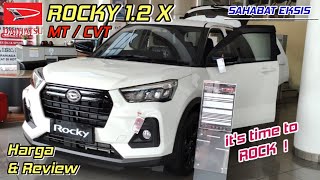 Harga Review Daihatsu ROCKY 12 X CVT MT  ROCKY 1200cc  ROCKY matic manual warna putih BARU [upl. by Kenji]