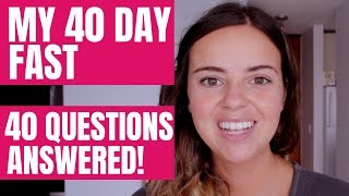 40 Questions About 40 Days of Fasting [upl. by Enytsirk]